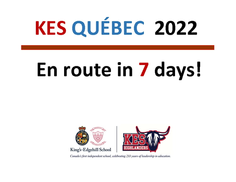 Quebec 2022 countdown 7 days